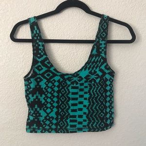 Pattern Crop Top